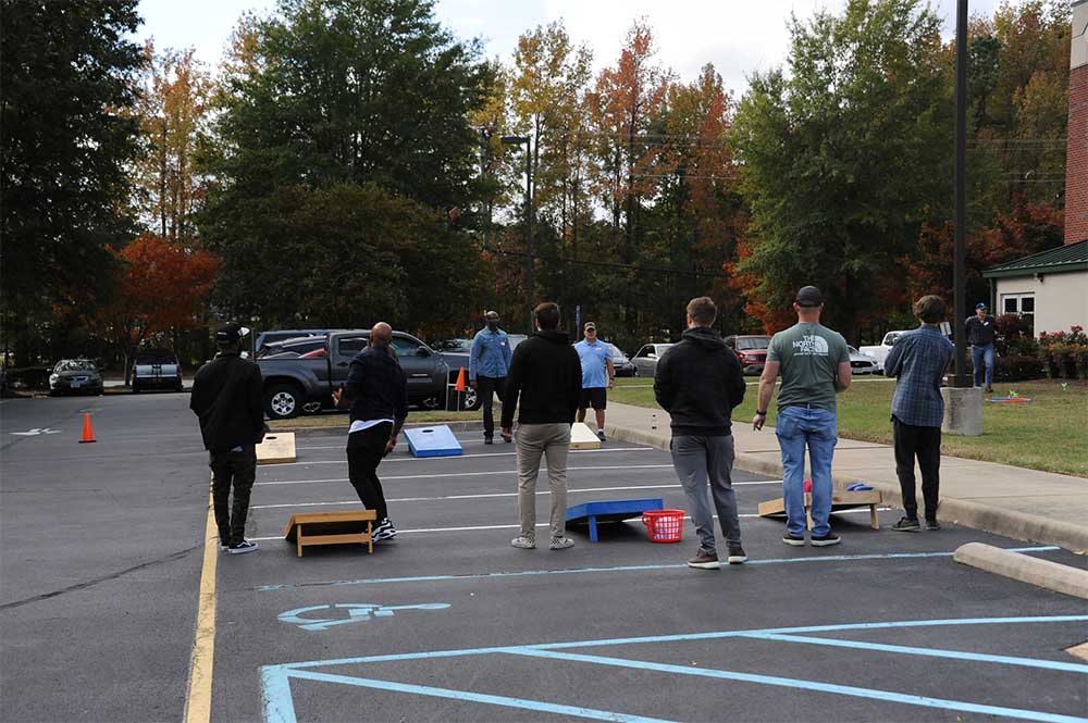 Cornhole at Beast Feast Cornhole at Beast Feast